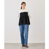 シャーリングビスチェ風ドッキングロングスリーブカットソー/リンクコーデ | ROPE' PICNIC | 詳細画像3 