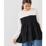 シャーリングビスチェ風ドッキングロングスリーブカットソー/リンクコーデ | ROPE' PICNIC | 詳細画像4 