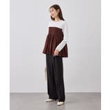 シャーリングビスチェ風ドッキングロングスリーブカットソー/リンクコーデ | ROPE' PICNIC | 詳細画像7 