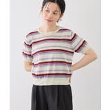 マルチボーダーニット | ROPE' PICNIC | 詳細画像4 