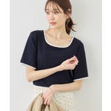 前後2WAY配色テレコリボンディテールトップス | ROPE' PICNIC | 詳細画像17