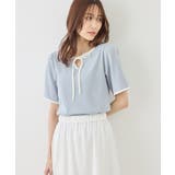 前後2WAY配色テレコリボンディテールトップス | ROPE' PICNIC | 詳細画像23