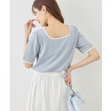 前後2WAY配色テレコリボンディテールトップス | ROPE' PICNIC | 詳細画像25