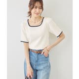 前後2WAY配色テレコリボンディテールトップス | ROPE' PICNIC | 詳細画像7