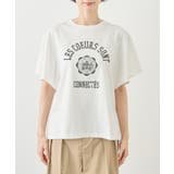 カレッジロゴプリントフレアスリーブピグメントTシャツ/リンクコーデ | ROPE' PICNIC | 詳細画像22