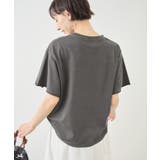 カレッジロゴプリントフレアスリーブピグメントTシャツ/リンクコーデ | ROPE' PICNIC | 詳細画像6