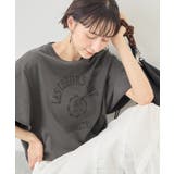 カレッジロゴプリントフレアスリーブピグメントTシャツ/リンクコーデ | ROPE' PICNIC | 詳細画像7