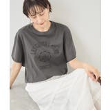 カレッジロゴプリントフレアスリーブピグメントTシャツ/リンクコーデ | ROPE' PICNIC | 詳細画像8
