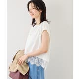 レースドッキングフレンチスリーブトップス/UVカット・接触冷感・汗染み防止 | ROPE' PICNIC | 詳細画像15
