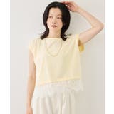レースドッキングフレンチスリーブトップス/UVカット・接触冷感・汗染み防止 | ROPE' PICNIC | 詳細画像29