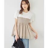 シャーリングドッキングハーフスリーブカットソー | ROPE' PICNIC | 詳細画像26 