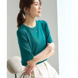 八方映えニット ハーフスリーブニット/UVカット・接触冷感・イージーケア | ROPE' PICNIC | 詳細画像15 