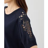 八方映えニット 袖レースニットプルオーバー/UVカット・接触冷感・イージーケア | ROPE' PICNIC | 詳細画像31