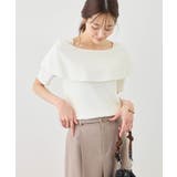 八方映えニット ハーフスリーブケープニットプルオーバー UVカット | ROPE' PICNIC | 詳細画像16