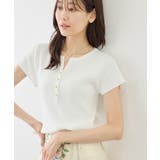 八方映えニット フレンチスリーブキーネックニットプルオーバー UVカット | ROPE' PICNIC | 詳細画像12 