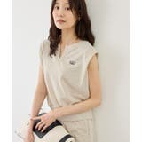 キーネックラメ入りミニ裏毛トップス/汗染み防止・セットアップ対応 | ROPE' PICNIC | 詳細画像24