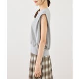 キーネックラメ入りミニ裏毛トップス/汗染み防止・セットアップ対応 | ROPE' PICNIC | 詳細画像31