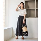 【ちゃんと+かわいい保証】シャーベットニット リブハーフスリーブニット UVケア | ROPE' PICNIC | 詳細画像7