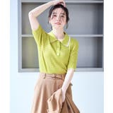 【ちゃんと+かわいい保証】シャーベットニットミニケーブルポロカラーニット UVケ… | ROPE' PICNIC | 詳細画像20 