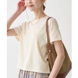 ホワイト(10) | ラメ混コンパクトニットTEE | ROPE' PICNIC