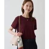 ワイン(66) | ラメ混コンパクトニットTEE | ROPE' PICNIC