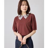 襟レースハーフスリーブニットプルオーバー | ROPE' PICNIC | 詳細画像24