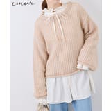 ピンク | 【emur/エミュール】フェザーラメメッシュ編みニット | ROPE' PICNIC