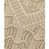 配色ステッチ透かし編みニットベスト | ROPE' PICNIC | 詳細画像34 