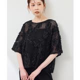 メッシュコード刺繍プルオーバー | ROPE' PICNIC | 詳細画像6 