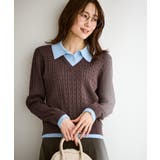 【新色追加】フェイクレイヤードニットプルオーバー | ROPE' PICNIC | 詳細画像1 