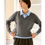 【新色追加】フェイクレイヤードニットプルオーバー | ROPE' PICNIC | 詳細画像11 