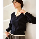 【新色追加】フェイクレイヤードニットプルオーバー | ROPE' PICNIC | 詳細画像22 