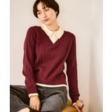 【新色追加】フェイクレイヤードニットプルオーバー | ROPE' PICNIC | 詳細画像27 