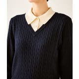 【新色追加】フェイクレイヤードニットプルオーバー | ROPE' PICNIC | 詳細画像32 