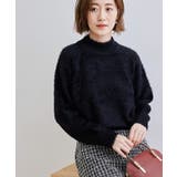 ブラック(01) | フェザーラメニットプルオーバー | ROPE' PICNIC