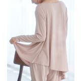 【セットアップ対応】ソフトリッチ天竺アシメヘムフレアトップス | ROPE' PICNIC | 詳細画像1 