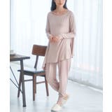 【セットアップ対応】ソフトリッチ天竺アシメヘムフレアトップス | ROPE' PICNIC | 詳細画像13 