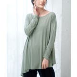 オリーブ(37) | 【セットアップ対応】ソフトリッチ天竺アシメヘムフレアトップス | ROPE' PICNIC