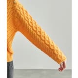 【WEB限定カラー:レッド】バンドンニットゴールド釦ケーブルプルオーバー | ROPE' PICNIC | 詳細画像30 