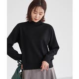 ブラック(01) | マシュマロニットモックネックプルオーバー | ROPE' PICNIC