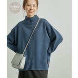 ブルー系(45) | 【WEB限定カラーあり】バックスリットニットプルオーバー | ROPE' PICNIC