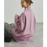 パープル系(54) | 【WEB限定カラーあり】バックスリットニットプルオーバー | ROPE' PICNIC