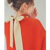オレンジ(70) | 【WEB限定カラーあり】バックスリットニットプルオーバー | ROPE' PICNIC