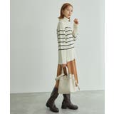 リサイクルポリエステル畔タートルニット | ROPE' PICNIC | 詳細画像9 