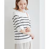 キナリ系(17) | TRUE COTTON/袖パールニットプルオーバー | ROPE' PICNIC