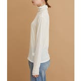 【WEB限定カラー:チャコール,オレンジ】シアーカットタートル | ROPE' PICNIC | 詳細画像18 