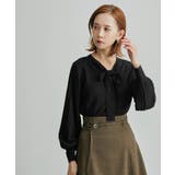 ブラック(01) | 新色追加/2WAY/リボンニットプルオーバー | ROPE' PICNIC