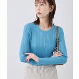ターコイズ(49) | 洗濯機OK/BIO GRACEミニケーブルニットプルオーバー | ROPE' PICNIC