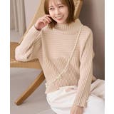 スタイルアップが叶うクロップドリブ切り替えニット パチパチしにくい 洗濯機OK | ROPE' PICNIC | 詳細画像19