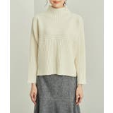 スタイルアップが叶うクロップドリブ切り替えニット パチパチしにくい 洗濯機OK | ROPE' PICNIC | 詳細画像29